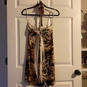 Animal print summer dress